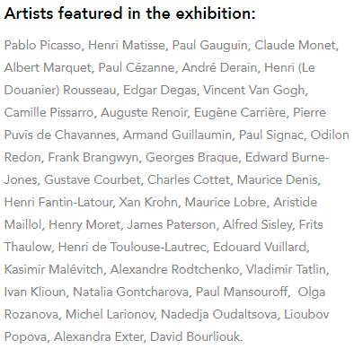 Artists in Shchukin Collection